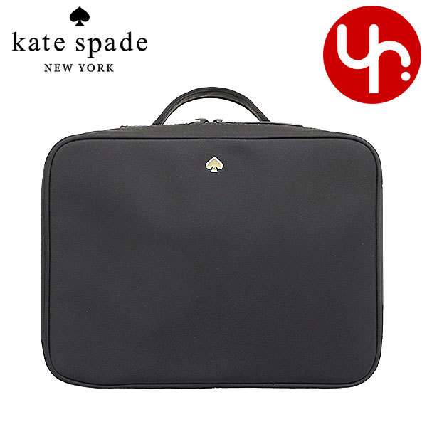 Yahoo! Yahoo!ショッピング(ヤフー ショッピング)ケイトスペード kate spade 小物 ポーチ WLRU5947 ブラック ジェイ ナイロン トラベル コスメティック ケース アウトレット レディース