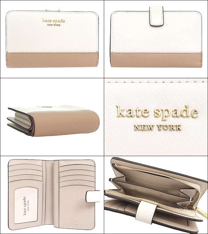 ケイトスペード kate spade 財布 二つ折り財布 PWR00279 パーチメント