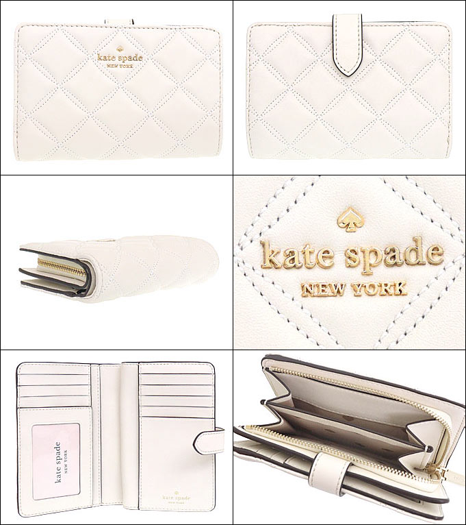 ケイトスペード kate spade 財布 二つ折り財布 WLRU6344 パーチメント