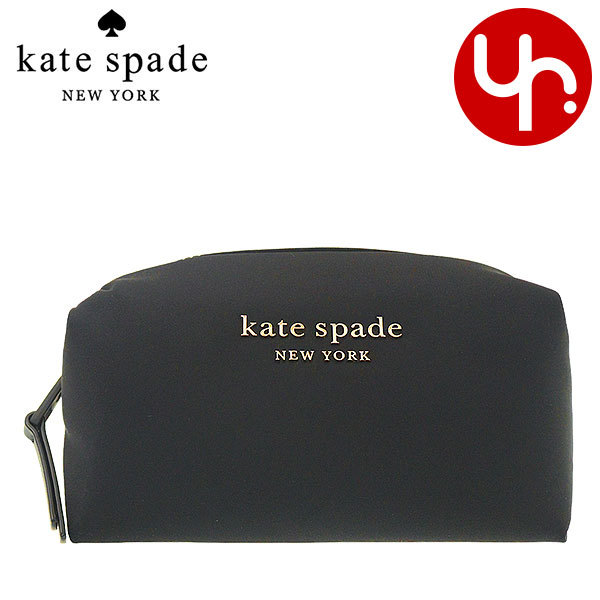 Yahoo! Yahoo!ショッピング(ヤフー ショッピング)ケイトスペード kate spade 小物 ポーチ PWR00239 ブラック エブリシング パフィー ザ リトル ベター リナイロン ミディアム コスメティック ケース レディース