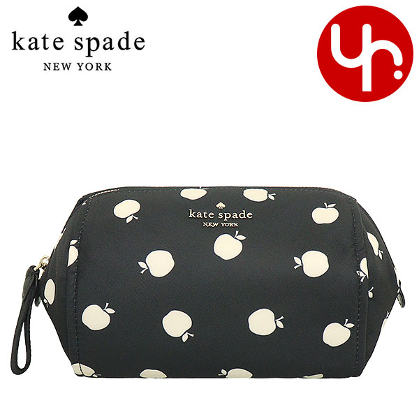 Yahoo! Yahoo!ショッピング(ヤフー ショッピング)ケイトスペード kate spade 小物 ポーチ K8262 ブラックマルチ チェルシー ザ リトル ベター リナイロン アップル プリント ポーチ アウトレット レディース