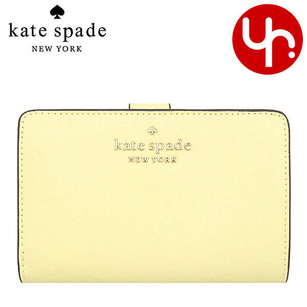 ケイトスペード kate spade 財布 二つ折り財布 WLR00128 レモンフォンダン ステイシー サフィアーノ レザー バイフォールド ウォレット アウトレット レディース