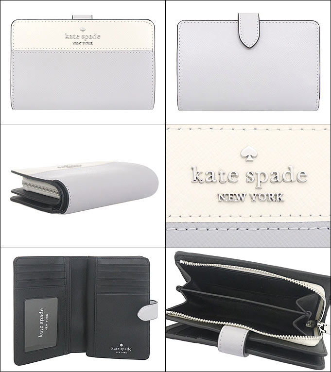 ケイトスペード kate spade 財布 二つ折り財布 KC511 プラチナグレーマルチ マディソン カラーブロック レザー ウォレット アウトレット レディース｜import-collection-yr｜02