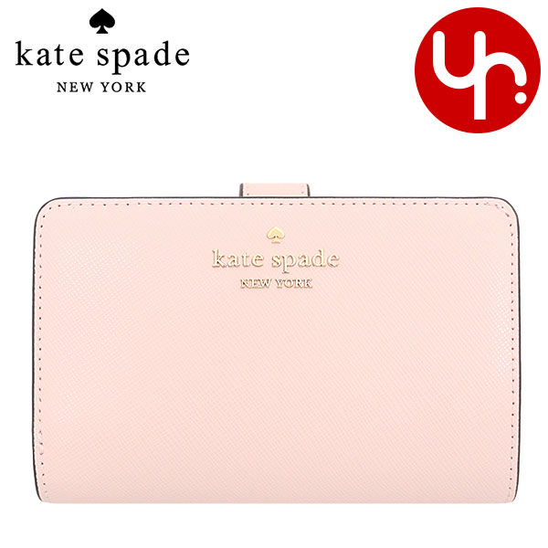 kate spade NEW YORK レディース二つ折り財布（色：ピンク系）の 