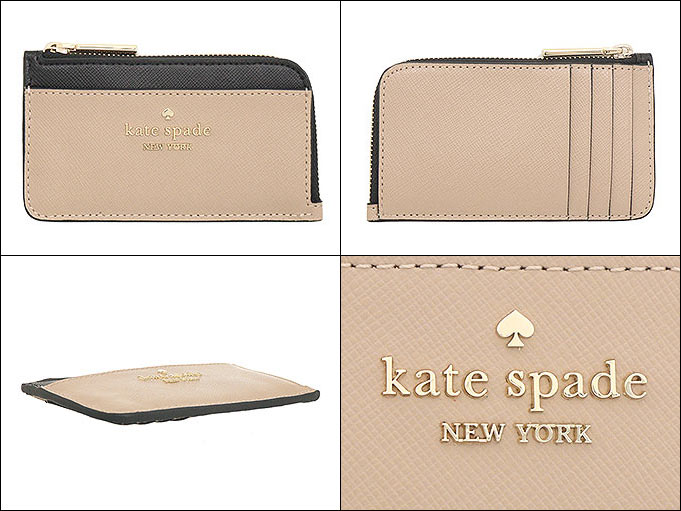 ケイトスペード kate spade 小物 カードケース KC518 トースティッドヘーゼルナッツマルチ マディソン カラーブロック レザー ジップ アウトレット レディース | kate spade NEW YORK | 01