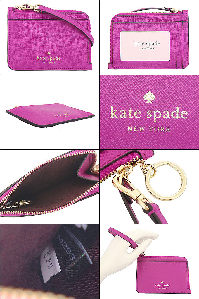 kate spade☆ サフィアーノレザー・カードホルダー付きケース 