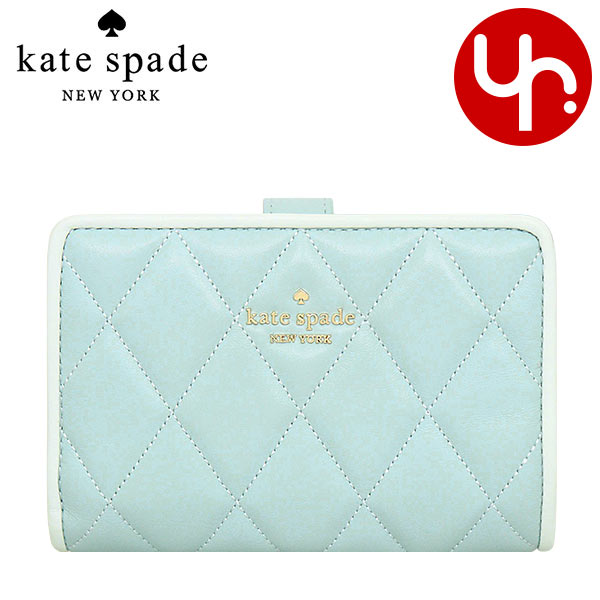 ケイトスペード kate spade 財布 二つ折り財布 KG424 キャリー スムース キルテッド レザー コンパクト ウォレット アウトレット レディース｜import-collection-yr｜02