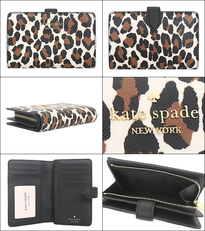 Kate Spade マディソン レオパード コンパクトウォレット