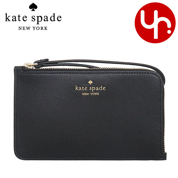 Yahoo! Yahoo!ショッピング(ヤフー ショッピング)ケイトスペード kate spade 小物 ポーチ KH613 ブラック ルーシー サフィアーノレザー スモール L ジップ リストレット アウトレット レディース