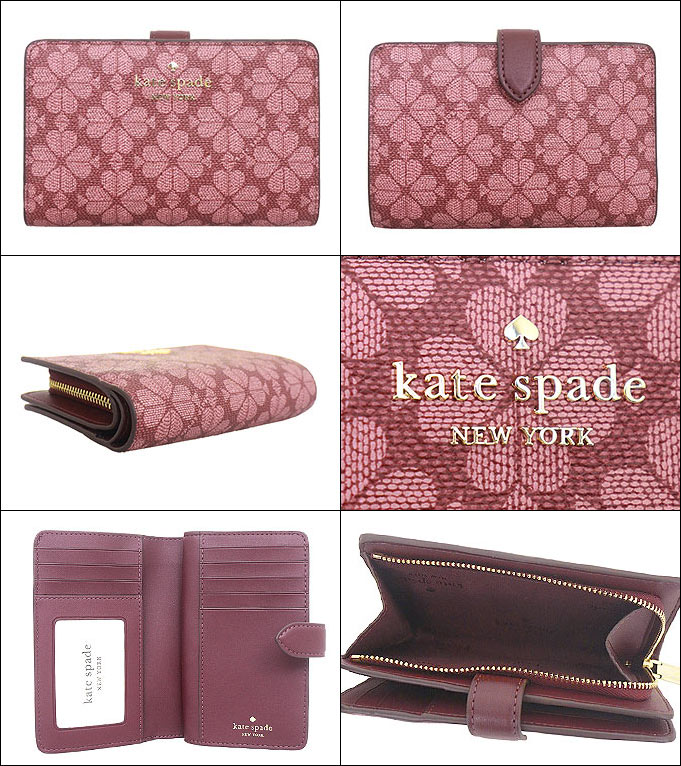 【24時間限定ポイント5％】ケイトスペード kate spade 財布 二つ折り財布 KG488 グルナッシュマルチ スペード フラワー PVC コー  アウトレット レディース