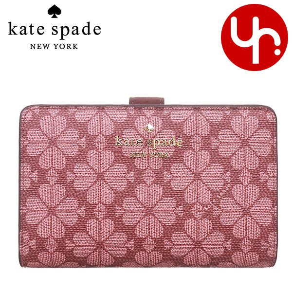 【72時間限定ポイント5％】ケイトスペード kate spade 財布 二つ折り財布 KG488 フラワー PVC キャンバス ミディアム バイフォー  アウトレット レディース