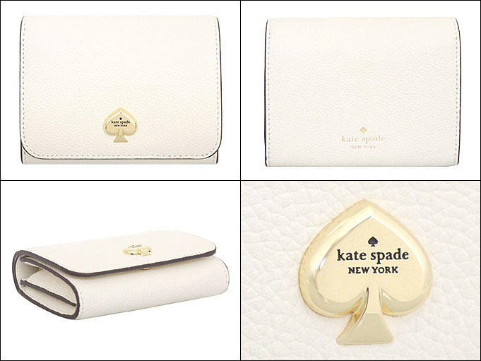 【48時間限定ポイント2％】ケイトスペード kate spade 財布 二つ折り財布 KK056 メレンゲ ケイラ ペブルド レザー スモール  アウトレット レディース | kate spade NEW YORK | 01