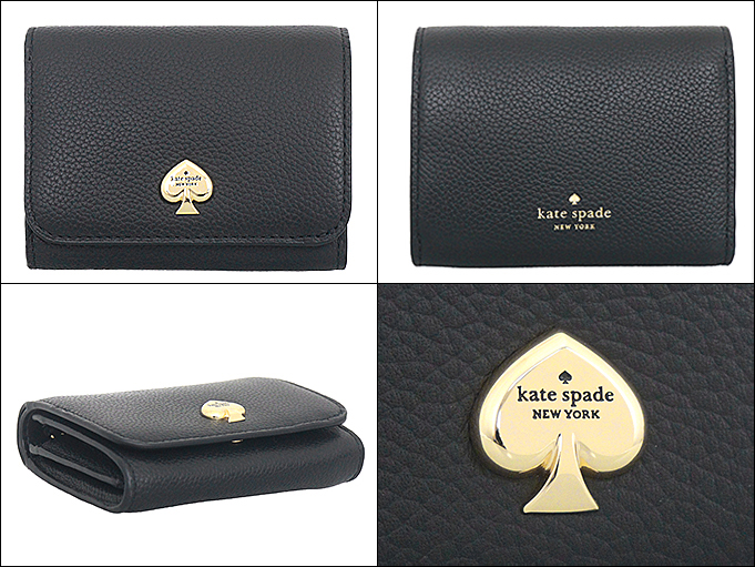 kate spade 二つ折り財布 ベージュ・黒（現在特別価格） 楽天市場】Kate spade ケイトスペード 二つ折り バイカラー 財布