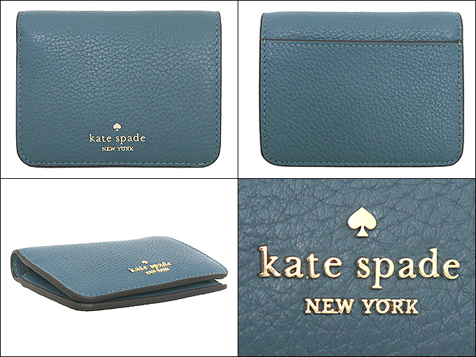 ケイトスペード kate spade 財布 二つ折り財布 KH788 ブルーストーン レナ ぺブルド レザー スモール バイフォールド ウォレット アウトレット レディース | kate spade NEW YORK | 01