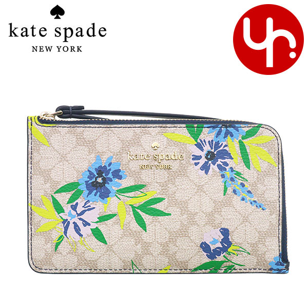 Yahoo! Yahoo!ショッピング(ヤフー ショッピング)ケイトスペード kate spade 小物 ポーチ KK936 ブレザーブルーマルチ ルーシー スペード フラワー フローラル L ジップ リストレット アウトレット レディース