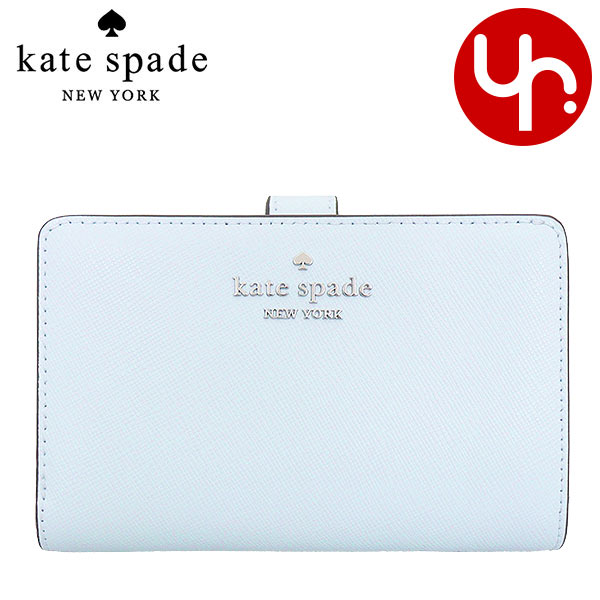 kate spade 二つ折り財布 ホワイト/グレー kate spade NEW YORK ケイトスペード 財布 二つ折り財布 KC580