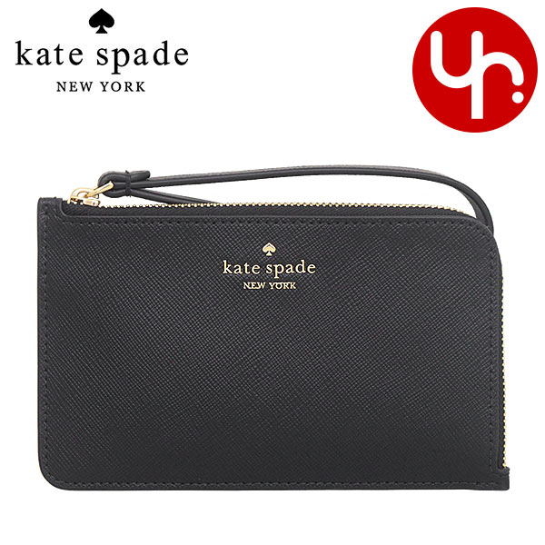 Yahoo! Yahoo!ショッピング(ヤフー ショッピング)ケイトスペード kate spade 小物 ポーチ KM457 ブラック ルーシー サフィアーノレザー スモール L ジップ リストレット アウトレット レディース