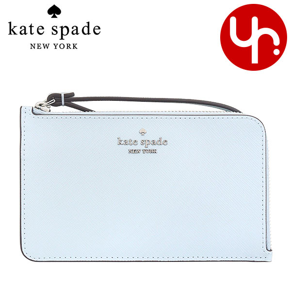 Yahoo! Yahoo!ショッピング(ヤフー ショッピング)【48時間限定ポイント5％】ケイトスペード kate spade 小物 ポーチ KM457 ウォーターカラーブルー ルーシー サフィアーノレ  アウトレット レディース