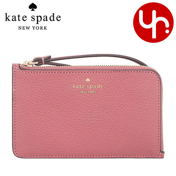 Yahoo! Yahoo!ショッピング(ヤフー ショッピング)ケイトスペード kate spade 小物 ポーチ KM461 ポメグラネイト ルーシー ぺブルド レザー スモール L ジップ リストレット アウトレット レディース