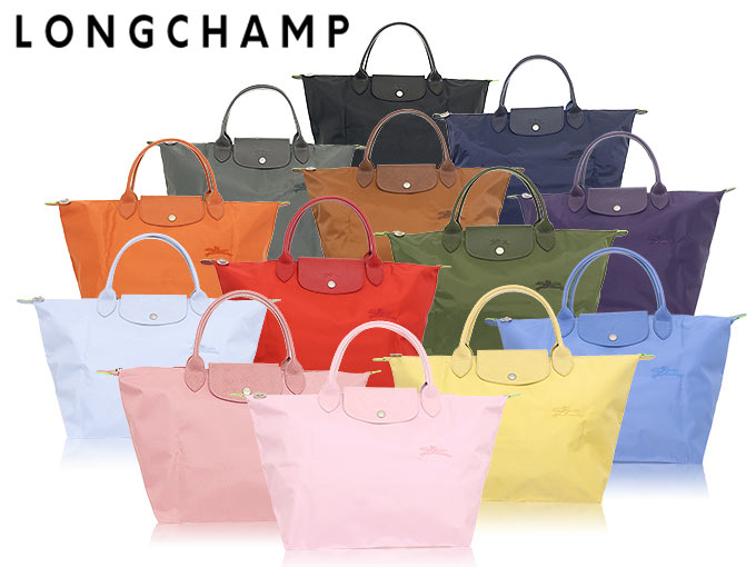 ロンシャン LONGCHAMP バッグ ハンドバッグ L1623 919 ノワール ル プリアージュ グリーン リサイクル キャンバス トップ ハンドル バッグ M レディース｜import-collection-yr｜05