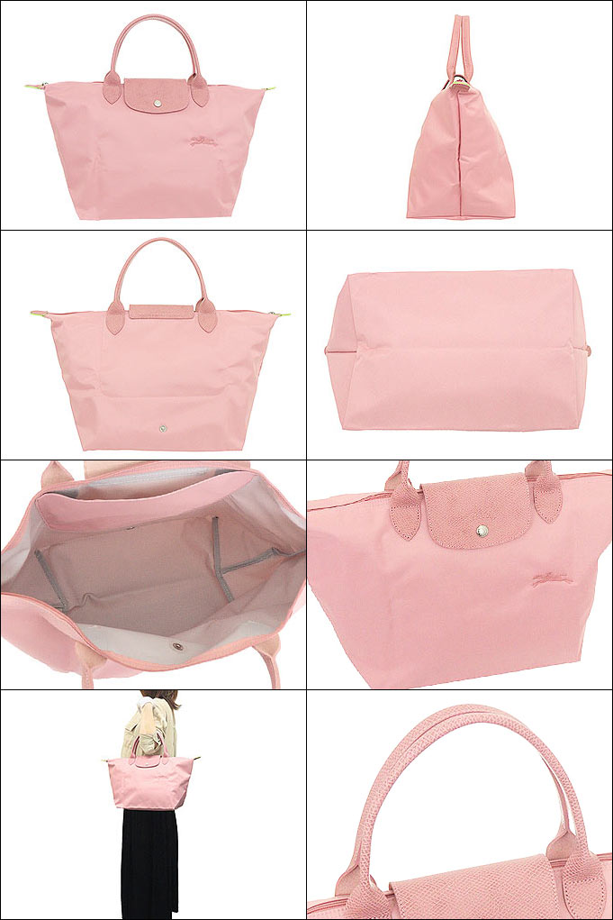 ロンシャン LONGCHAMP バッグ ハンドバッグ L1623 919 ペタル ル プリアージュ グリーン リサイクル キャンバス トップ ハンドル  バッグ M レディース