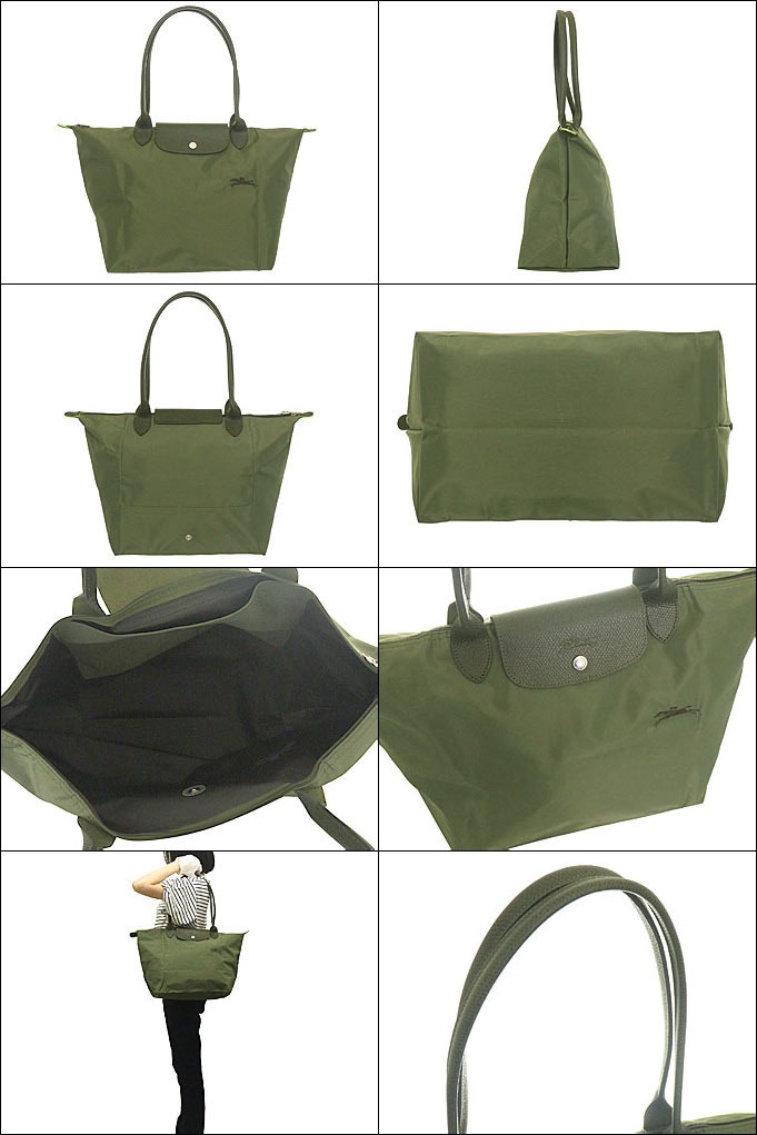 ロンシャン LONGCHAMP バッグ トートバッグ L1899 919 フォレスト ル プリアージュ グリーン リサイクル キャンバス ショルダーバッグ L レディース | LONGCHAMP | 01