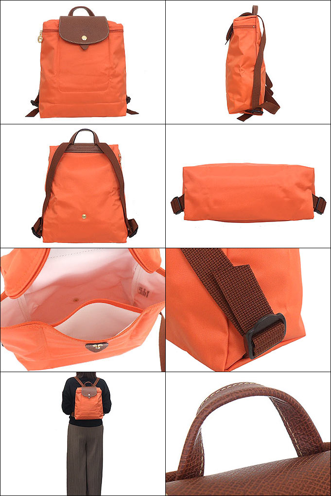LONGCHAMP ロンシャン バッグ リュック L1699 089 オレンジ ル