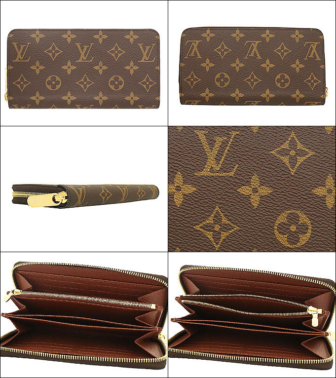 ルイ・ヴィトン LOUIS VUITTON 財布 長財布 M42616 ブラウン モノグラム キャンバス グレイン レザー ジッピー ウォレット レディース メンズ | LOUIS VUITTON | 01