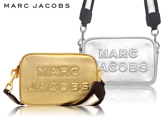 マークジェイコブス Marc Jacobs バッグ ショルダーバッグ M0015058 ゴールド フラッシュ メタリック レザー ロゴ クロスボディー  アウトレット レディース