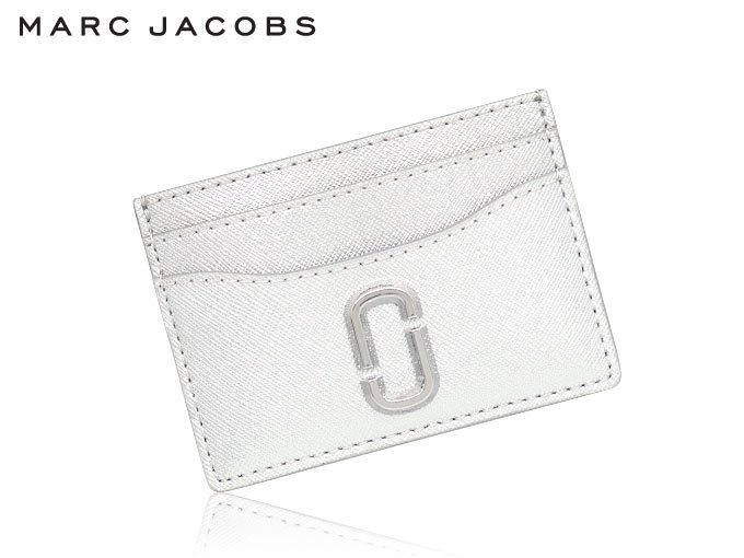 マークジェイコブス Marc Jacobs 小物 カードケース M0015324 シルバー ザ スナップショット DTM レザー ダブルJ ロゴ カード ホルダー アウトレット レディース｜import-collection-yr｜03