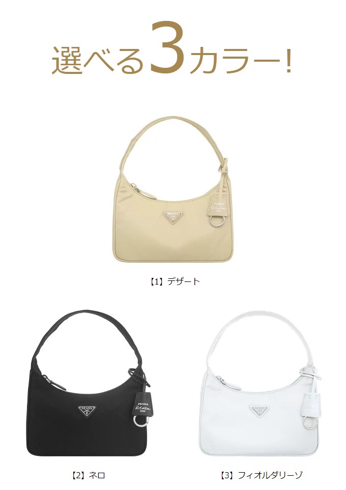 PRADA プラダ　ショルダー　リエディション　ビアンコ　1NE515 テスート PRADA プラダ ショルダー リエディション ビアンコ 1NE515
