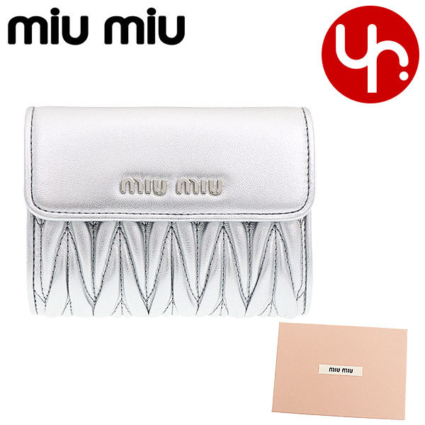 絶対欲しい【MIUMIU 国内発】 コンパクト L字 財布 5ML002 楽天市場】ミュウミュウ 折財布 レディース 5ML002 2FPP 二