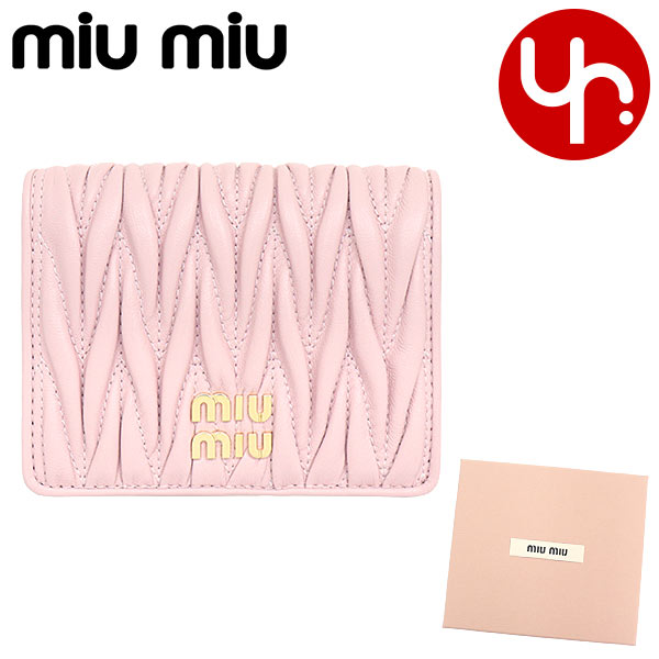 24時間限定ポイント2％】ミュウミュウ miumiu 財布 二つ折り財布 