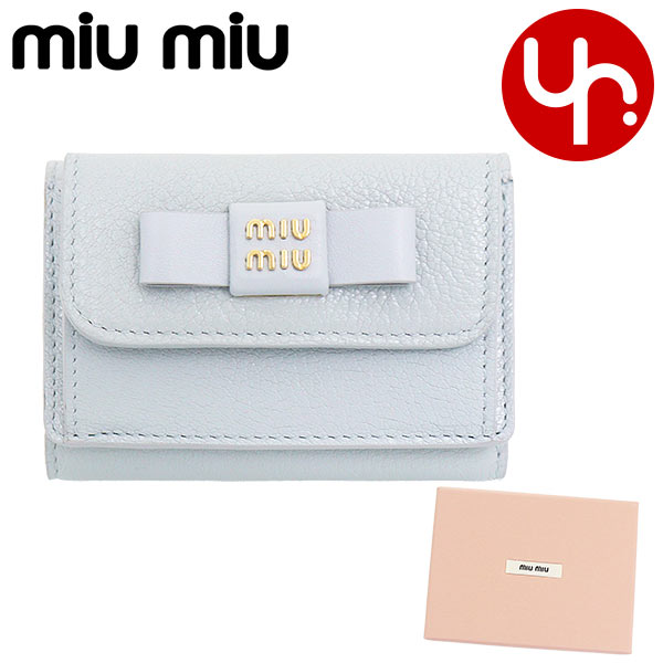 ミュウミュウ miumiu 財布 三つ折り財布 5MH021 2CKV マドラス