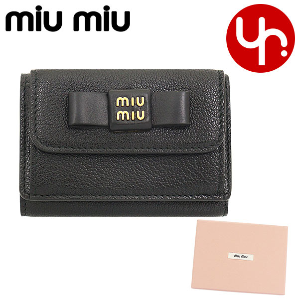 ミュウミュウ miumiu 財布 三つ折り財布 5MH021 2CKV マドラス