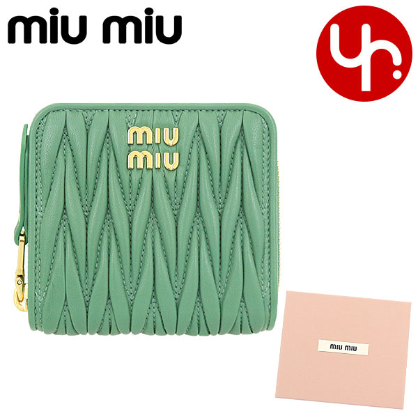 ミュウミュウ miumiu 財布 二つ折り財布 5ML522 2FPP マテラッセ