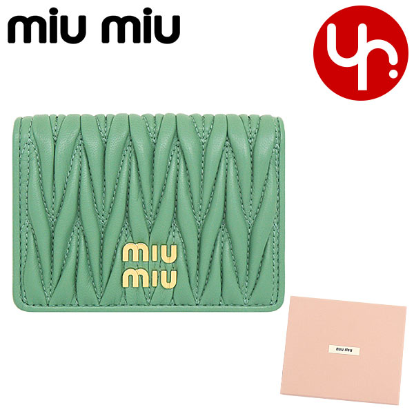 ミュウミュウ miumiu 小物 カードケース 5MC103 2FPP サルビア