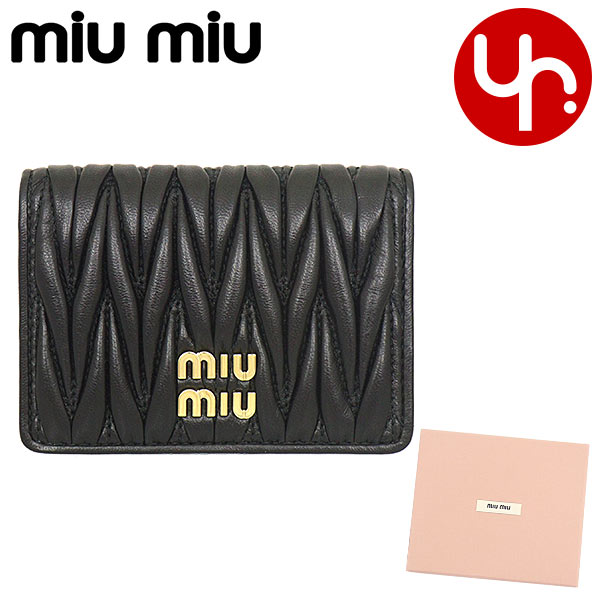 ミュウミュウ miumiu 小物 カードケース 5MC103 2FPP マテラッセ レザー メタル ...