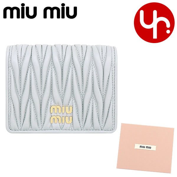 96時間限定ポイント2％】ミュウミュウ miumiu 財布 二つ折り財布 5MV204 2FPP マテラッセ レザー メタル ロゴ バイフォールド  コンパクト ウォレット レ : me-miu-ko221028-9 : インポートコレクションYR - 通販 - Yahoo!ショッピング