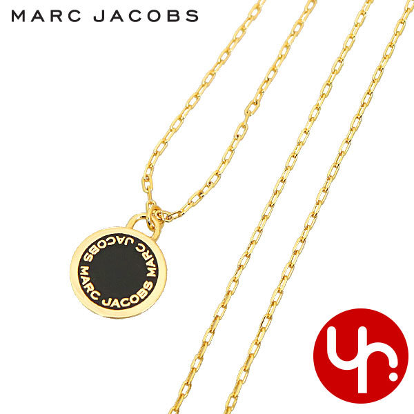 Yahoo! Yahoo!ショッピング(ヤフー ショッピング)マークジェイコブス Marc Jacobs アクセサリー ネックレス M0008546 ブラック×オーロ ロゴ ディスク エナメル ペンダント レディース