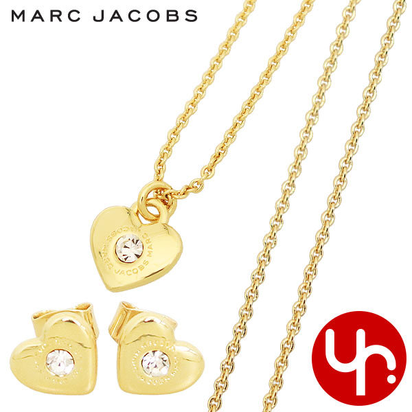 Yahoo! Yahoo!ショッピング(ヤフー ショッピング)【最大3000円OFFクーポン対象】マークジェイコブス Marc Jacobs アクセサリー ネックレス J341MT1PF21 ゴールド×クリスタル ハート ア アウトレット レディース