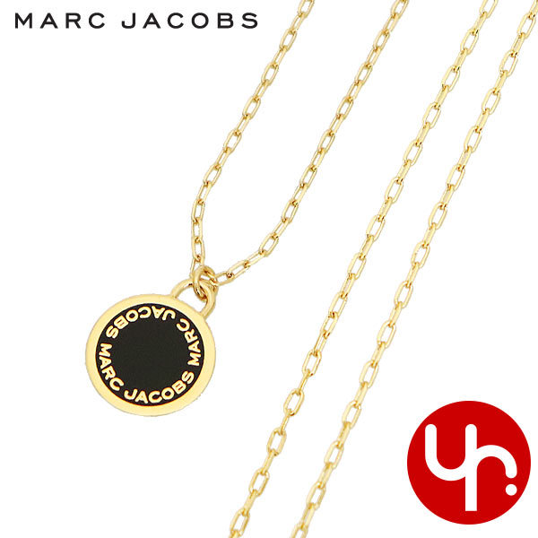 Yahoo! Yahoo!ショッピング(ヤフー ショッピング)マークジェイコブス Marc Jacobs アクセサリー ネックレス M0008546 ブラック×オーロ ザ エナメル ロゴ ディスク ペンダント アウトレット レディース