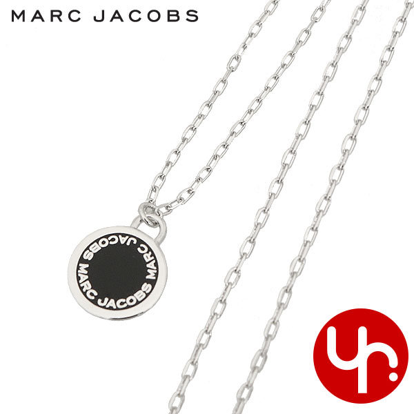 Yahoo! Yahoo!ショッピング(ヤフー ショッピング)マークジェイコブス Marc Jacobs アクセサリー ネックレス M0008546 ブラック×アルジェント ザ エナメル ロゴ ディスク ペンダント アウトレット レディース