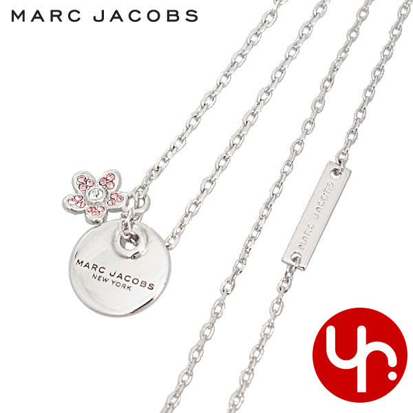 Yahoo! Yahoo!ショッピング(ヤフー ショッピング)マークジェイコブス Marc Jacobs アクセサリー ネックレス M0012398 シルバー エム ジェイ コイン デイジー クリスタル チャーム アウトレット レディース