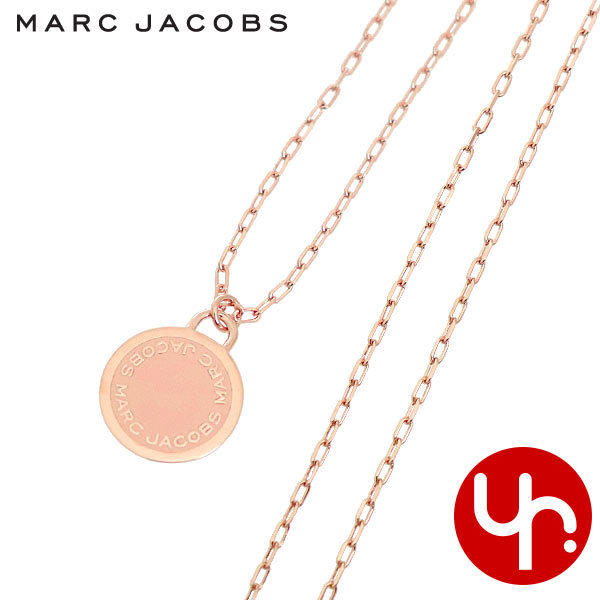 Yahoo! Yahoo!ショッピング(ヤフー ショッピング)マークジェイコブス Marc Jacobs アクセサリー ネックレス M0008546 ピーチ×ローズゴールド ザ エナメル ロゴ ディスク ペンダント アウトレット レディース