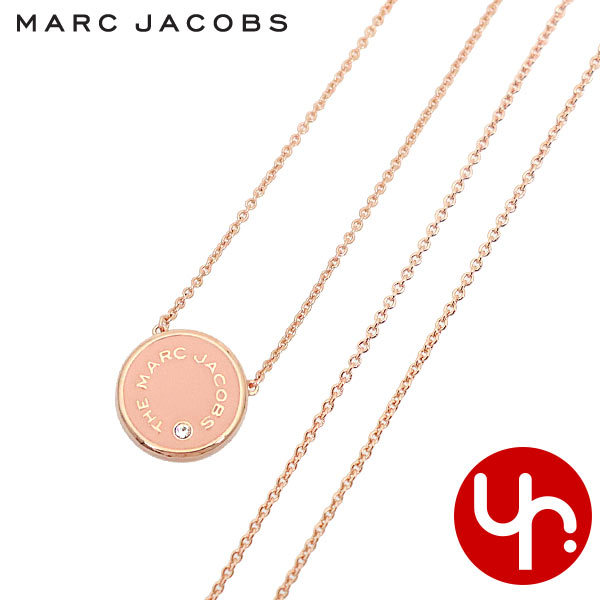 Yahoo! Yahoo!ショッピング(ヤフー ショッピング)マークジェイコブス Marc Jacobs アクセサリー ネックレス M0017166 ピーチ×ローズゴールド ザ メダリオン クリスタル ロゴ リバーシブル レディース