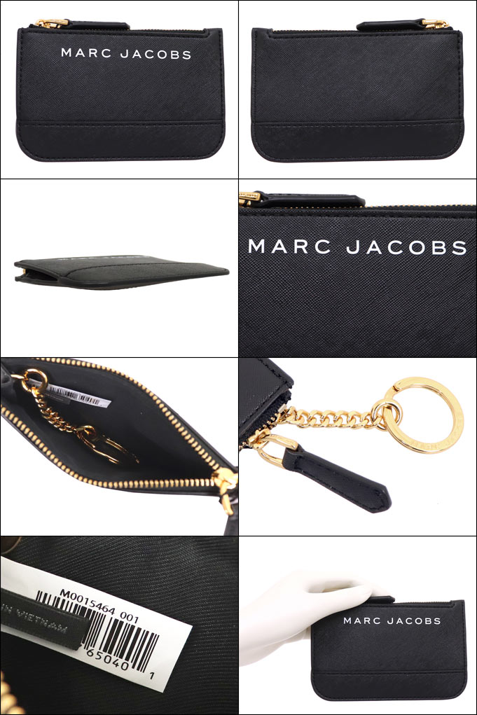 マークジェイコブス Marc Jacobs 財布 コインケース M0015464 ブラック ブランデッド サフィアーノ レザー キー ポーチ アウトレット レディース｜import-collection-yr｜02