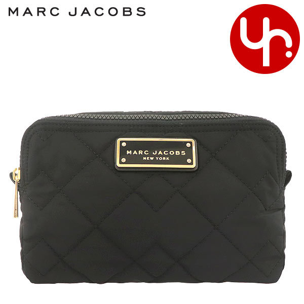 Yahoo! Yahoo!ショッピング(ヤフー ショッピング)マークジェイコブス Marc Jacobs 小物 ポーチ M0016114 ブラック キルテッド ナイロン ダブル ジップ コスメティック ポーチ アウトレット レディース