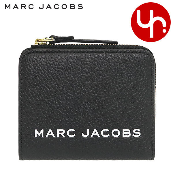 マークジェイコブス Marc Jacobs 財布 二つ折り財布 M0017140 ブラック ザ ボールド レザー ミニ コンパクト ジップ ウォレット レディース