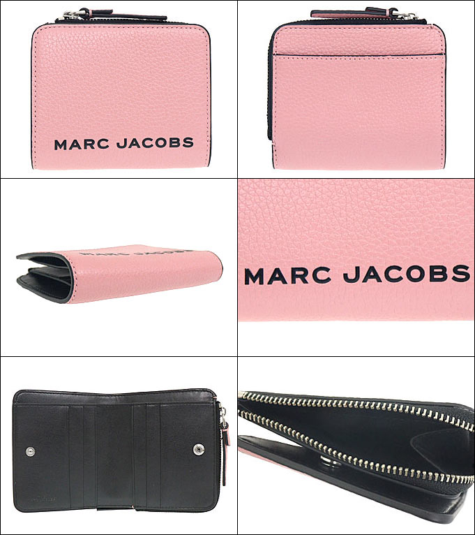 マークジェイコブス Marc Jacobs 財布 二つ折り財布 M0017140 ローズタン ザ ボールド レザー ミニ コンパクト ジップ  ウォレット レディース